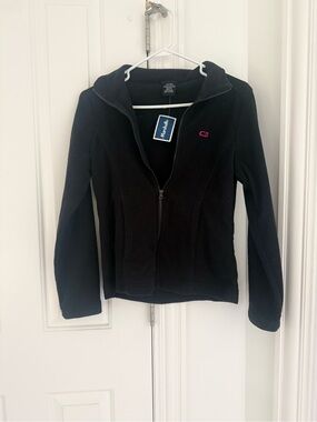 Black fleece Jacket with Pink CB Logo